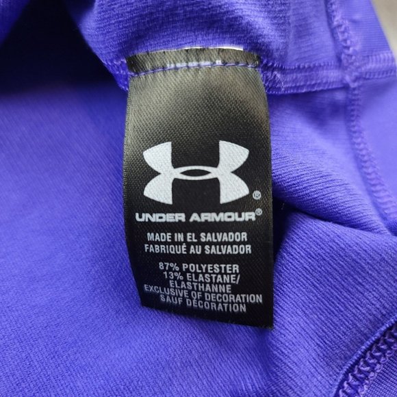 Under Armour Womens S Shirt Fitted ColdGear Mock Neck in‎ Purple - Picture 7 of 13